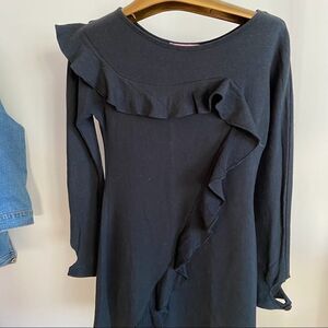 Beckerman long sleeve dress black vintage